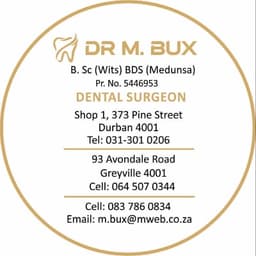 Dr M. Bux Dental Surgeon logo